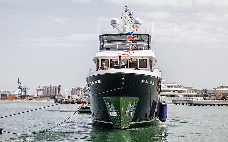 Archipelago yacht launch at CdM Ancona shipyard