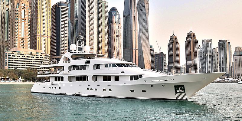 Moonlight yacht