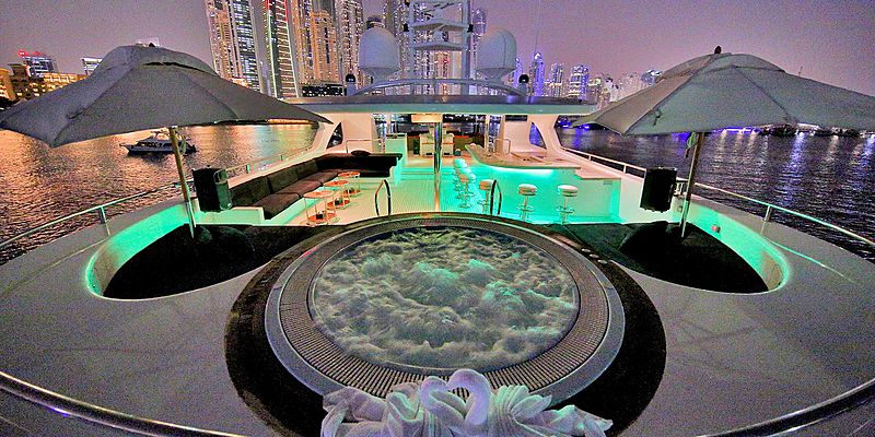 Moonlight yacht