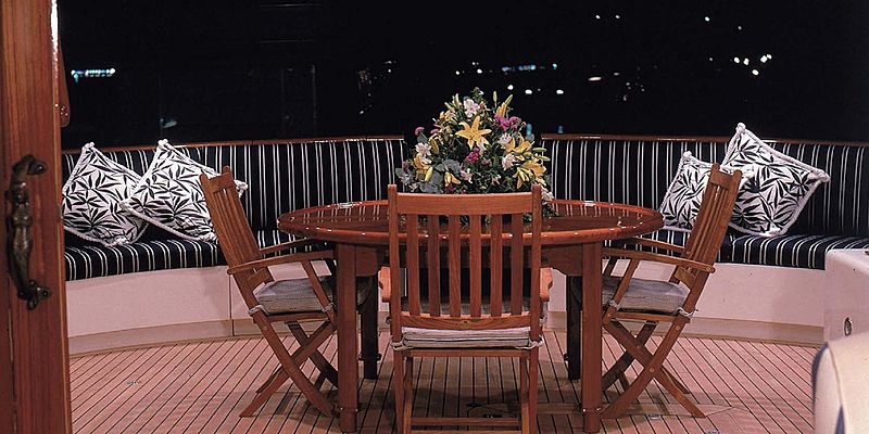 Cassiopeia yacht deck