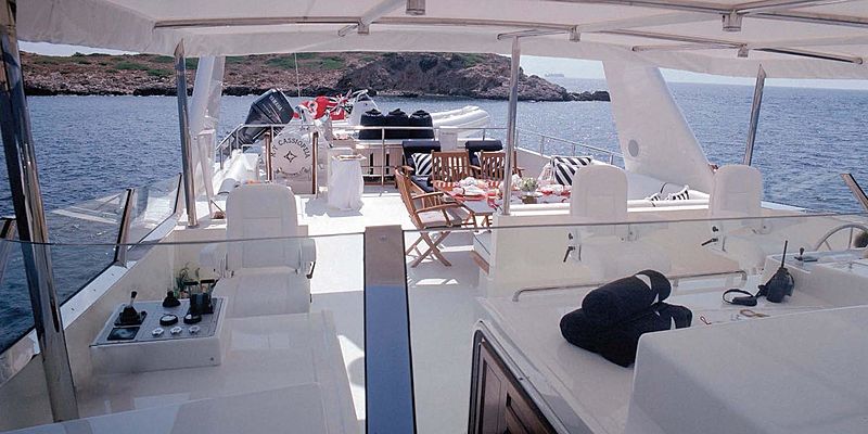 Cassiopeia yacht deck