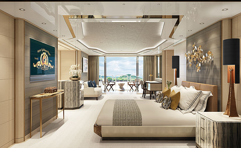 Amels 60 yacht interior design stateroom