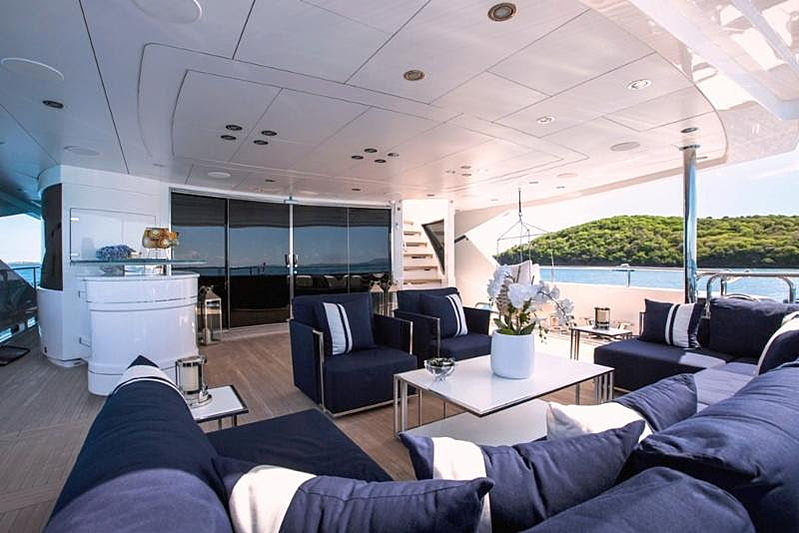 Take 5 yacht aft deck