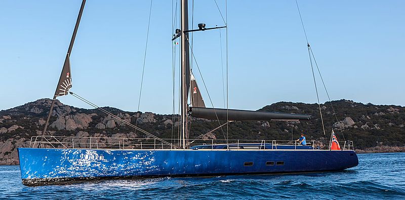 Inti Cube yacht anchored