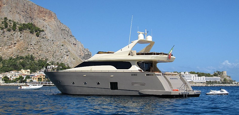 Andea yacht anchored