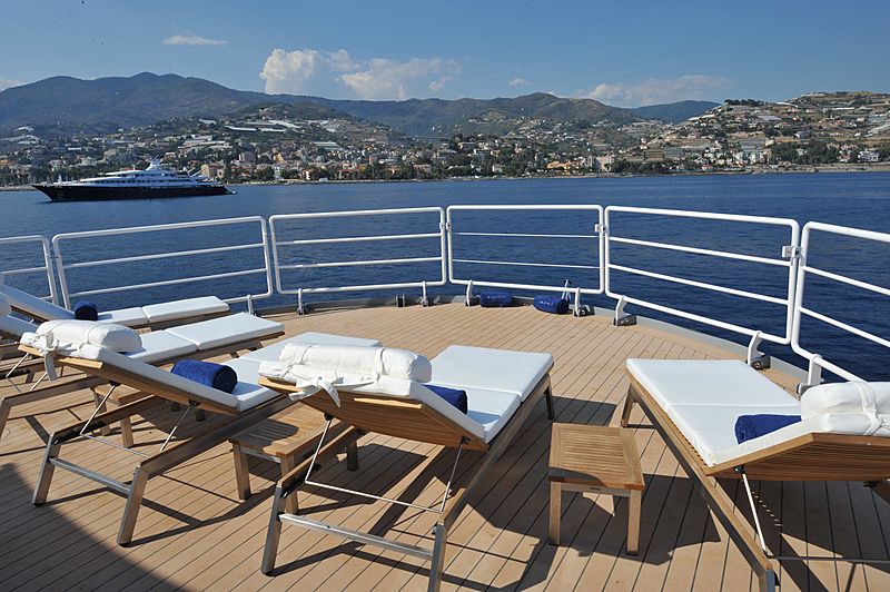 Akula yacht deck