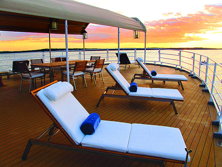 Akula yacht deck