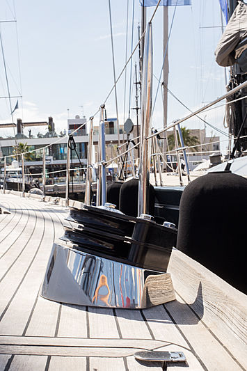 Early Purple II yacht deck