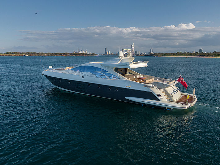 Elysium 3 yacht at anchor