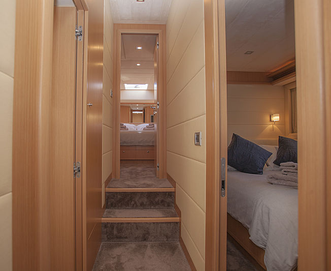 Yoyita yacht hallway