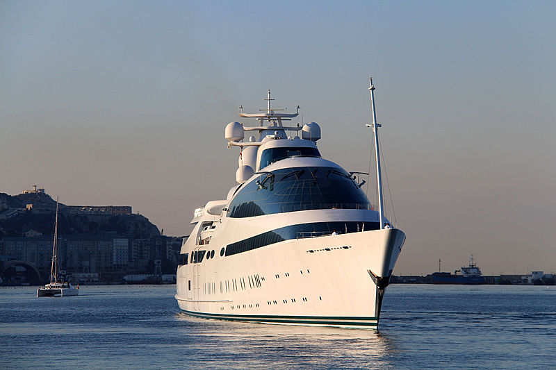 Yas yacht in Gibrlatar