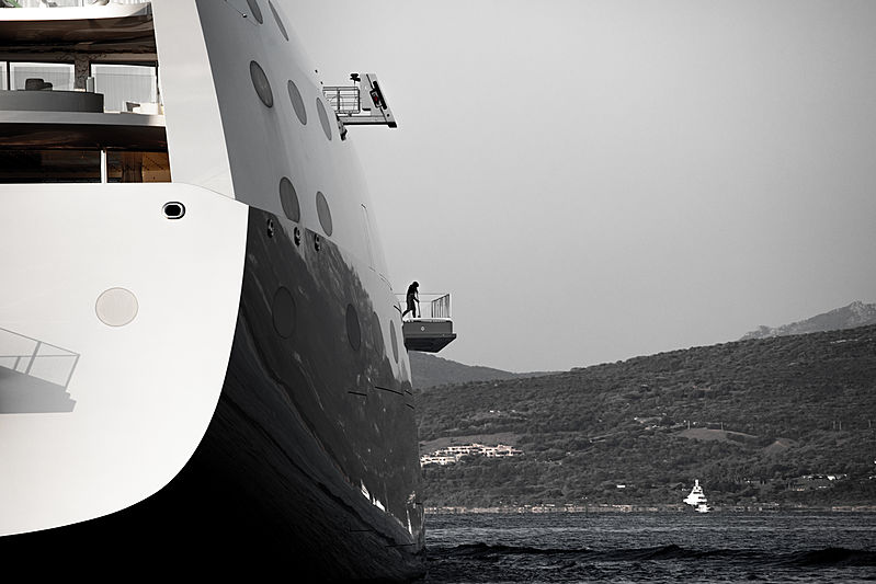 SY A yacht cruising off Cala di Volpe