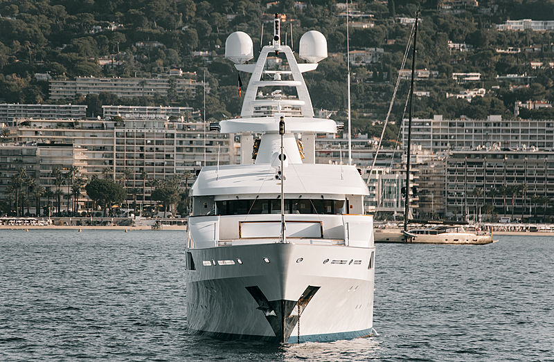 Le Pharaon yacht at anchor of Cannes